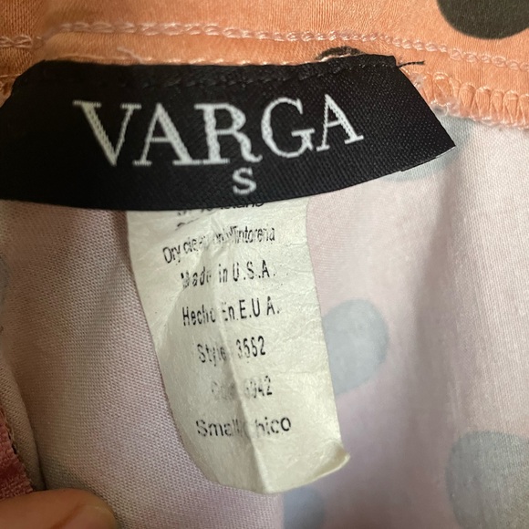 Varga Vintage Style Merry Marilyn Polka Dot Dress. Pre-Owned. - Picture 4 of 5